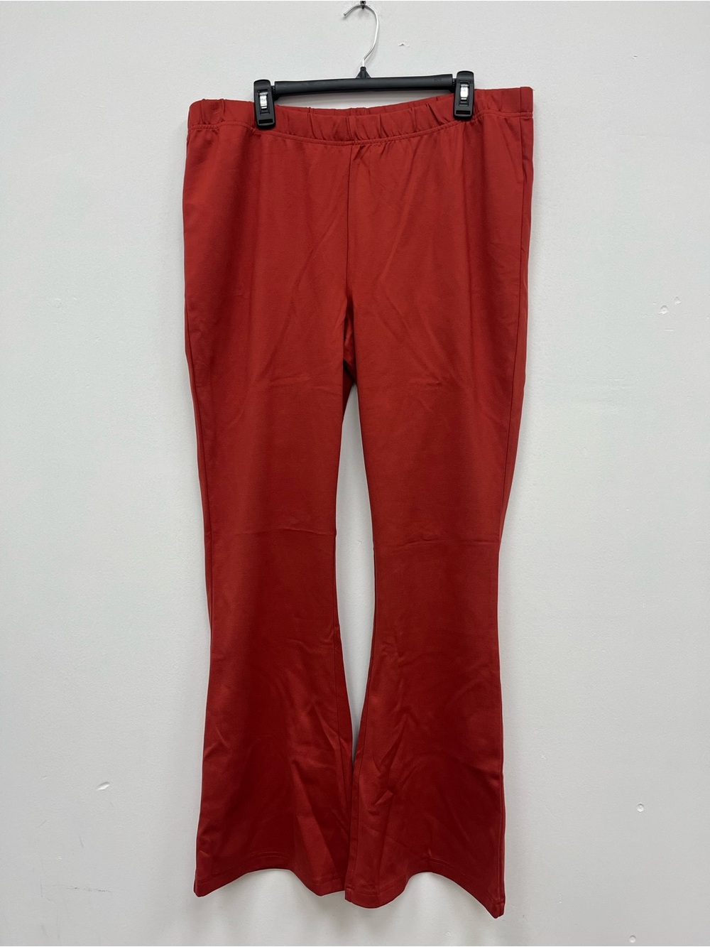 LuLaRoe Kylie XL Flare Pants in Deep Terracotta